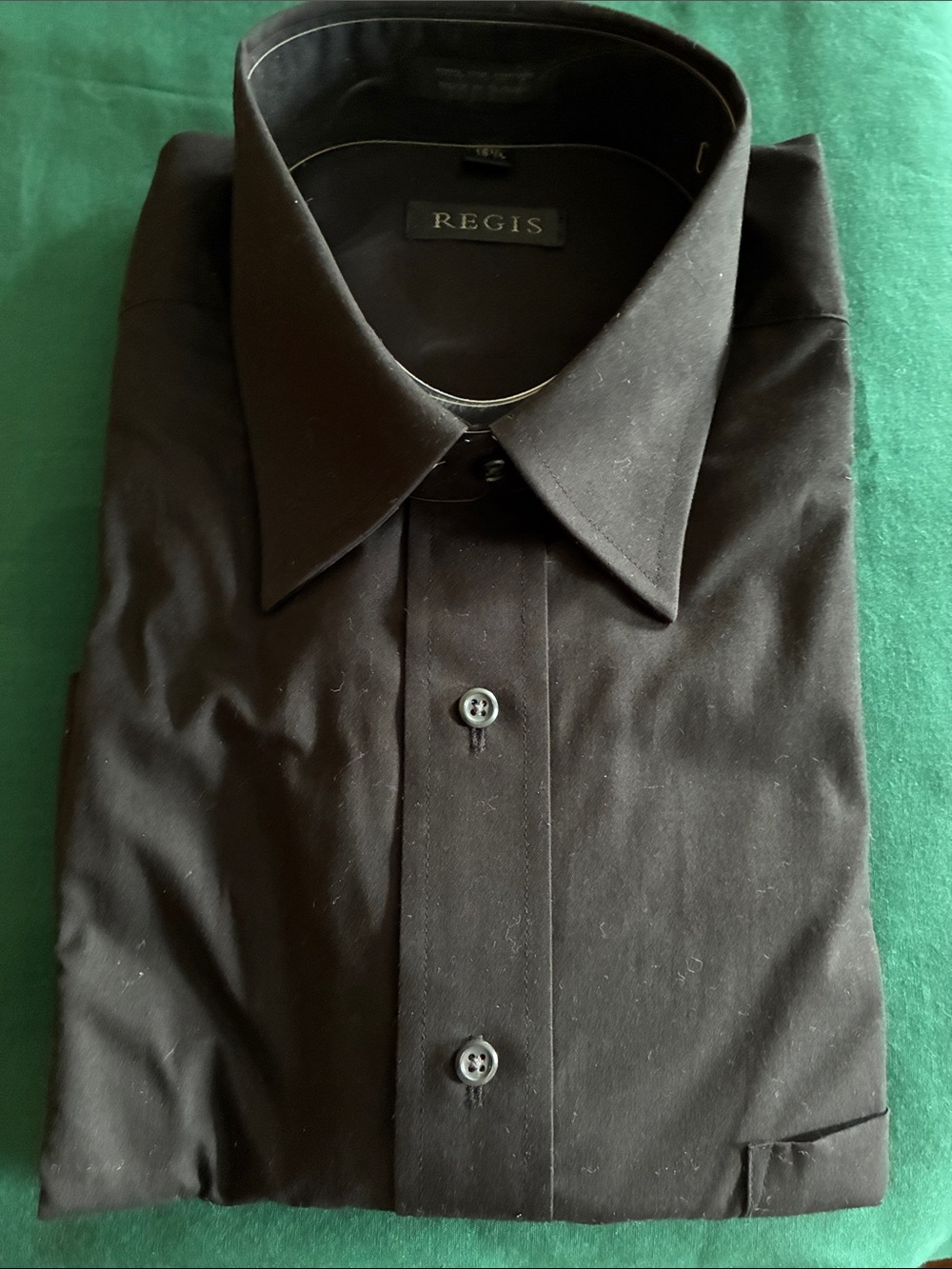 Regis Men's Black Dress Shirt - Classic Fit